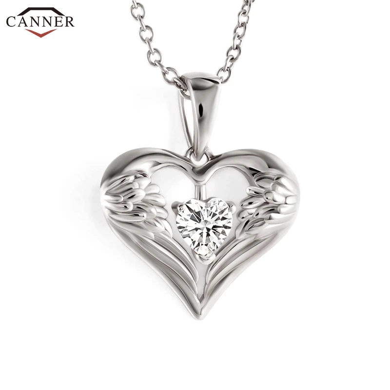 CZ Кристалл Персиковое Сердце ожерелья подвески AAA кубического циркония ожерелье