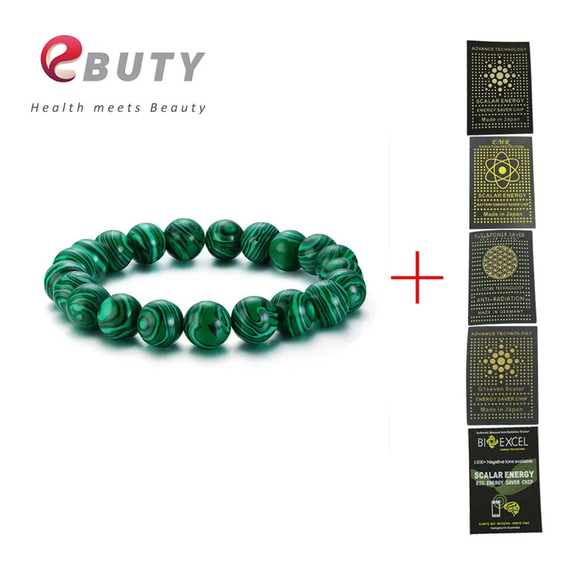 Bracelet Sticker Самый дешевый! EBUTY натуральные мужские браслеты черный натуральный камень женские ювелирные изделия бусины Турмалин талисманы кулон 6000CC - Окраска металла: Bracelet Sticker