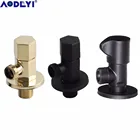 Сантехнический клапан AODEYI из нержавеющей стали, штепсельная розетка G12 дюйма, Смесители черного и золотого цвета, угловой клапан для душа, аксессуары для ванной комнаты