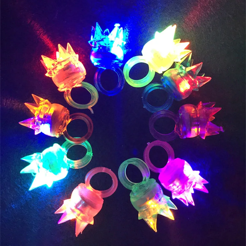 2018 костюм светодиоды Led 25 шт./лот кольцо на палец игрушки красочные дешевые