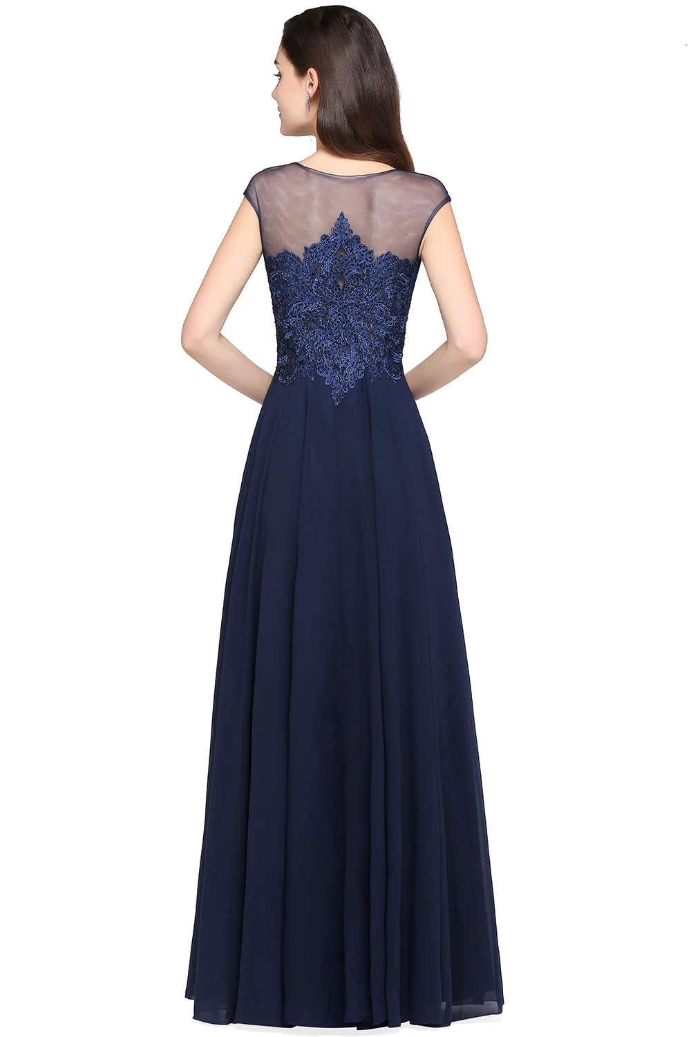 Vestido de Festa Longo In Stock Chiffon Appliques Long Evening Dresses Cheap Party Robe De Soiree Longue | Свадьбы и торжества