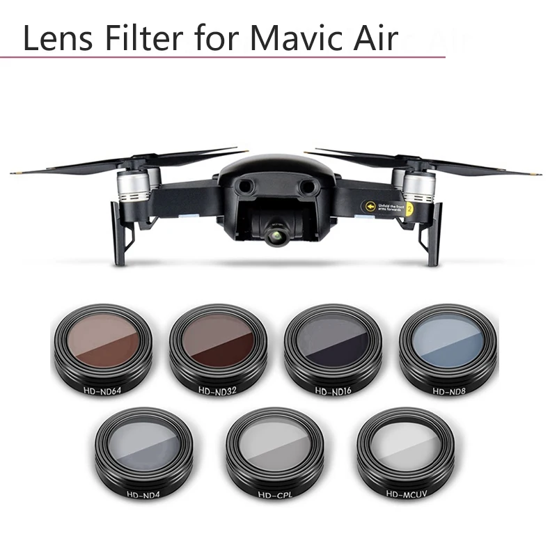 Портативный фильтр нити UV ND4 ND8 ND16 ND32 CPL комплекты фильтров для объективов DJI Mavic Air
