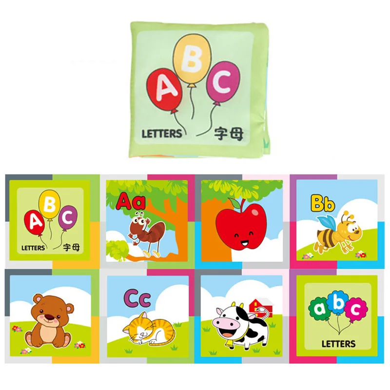 6 ШТ. Детские Ткань Книги Слово Фотография Intelligence Development Игрушки Раннее Обучение