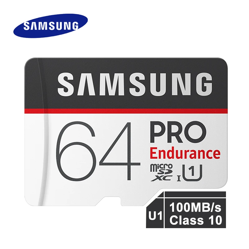100% оригинальный SAMSUNG карты памяти MicroSD PRO выносливость 32G 100 МБ/с. 128 Карта SDXC SDHC C10 TF