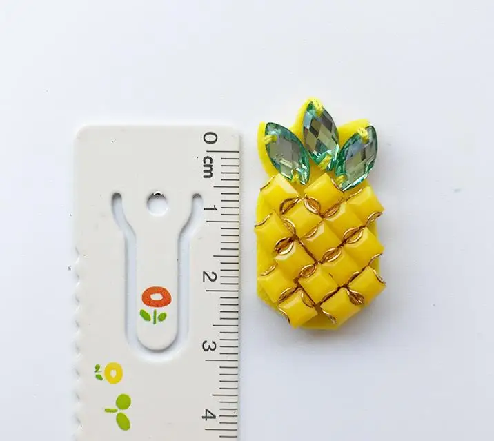 Ананасовые нашивки с блестками брошь аппликацией из бисера винтажные вышивкой