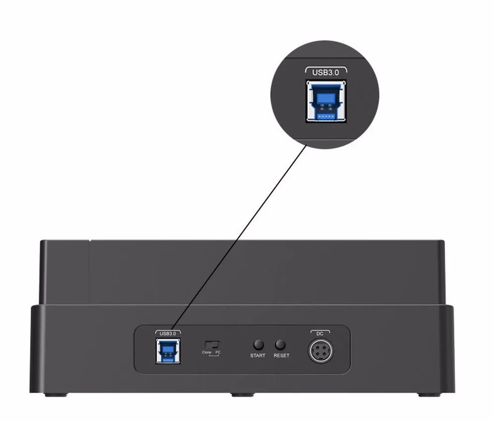 ORICO USB 3,0 на SATA 4 отсека внешний HDD док-станция для 2,5 3,5 дюймов HDD SSD 4 отсека жесткий диск чехол Функция Cloner