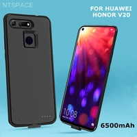 ntspace battery charger cases for huawei honor v20 6500mah portable back clip battery charging cover for honor v20 power case