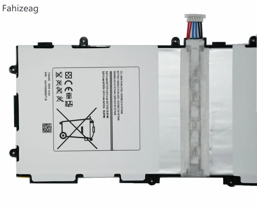 Fahizeag 6800 мАч SP3081A9H/T4500E/T4500C запасная батарея для Samsung Galaxy Tab 3 10 1 P5200 GT P5210
