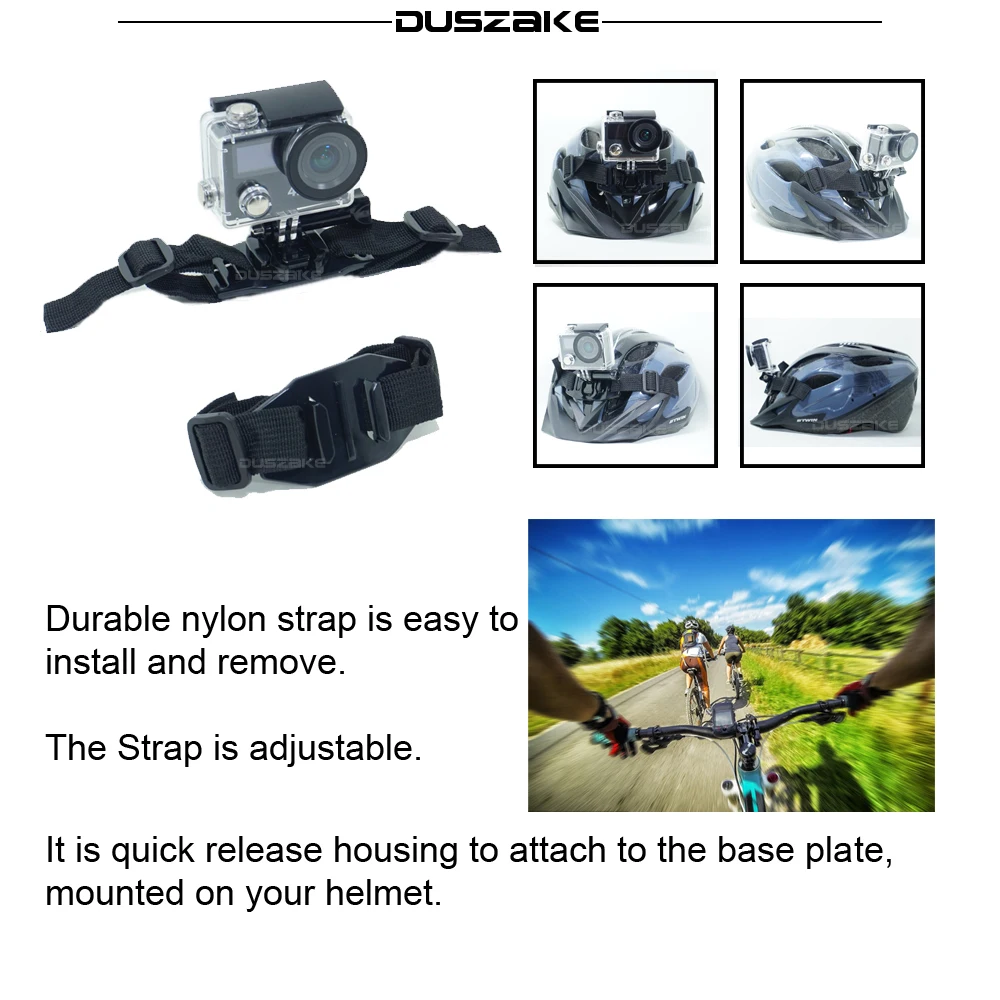 DUSZAKE DG19 держатель для Gopro Hero 5 Аксессуары 6 крепление Gopor бар xiaomi Yi 4 К Экен H9 Cam |
