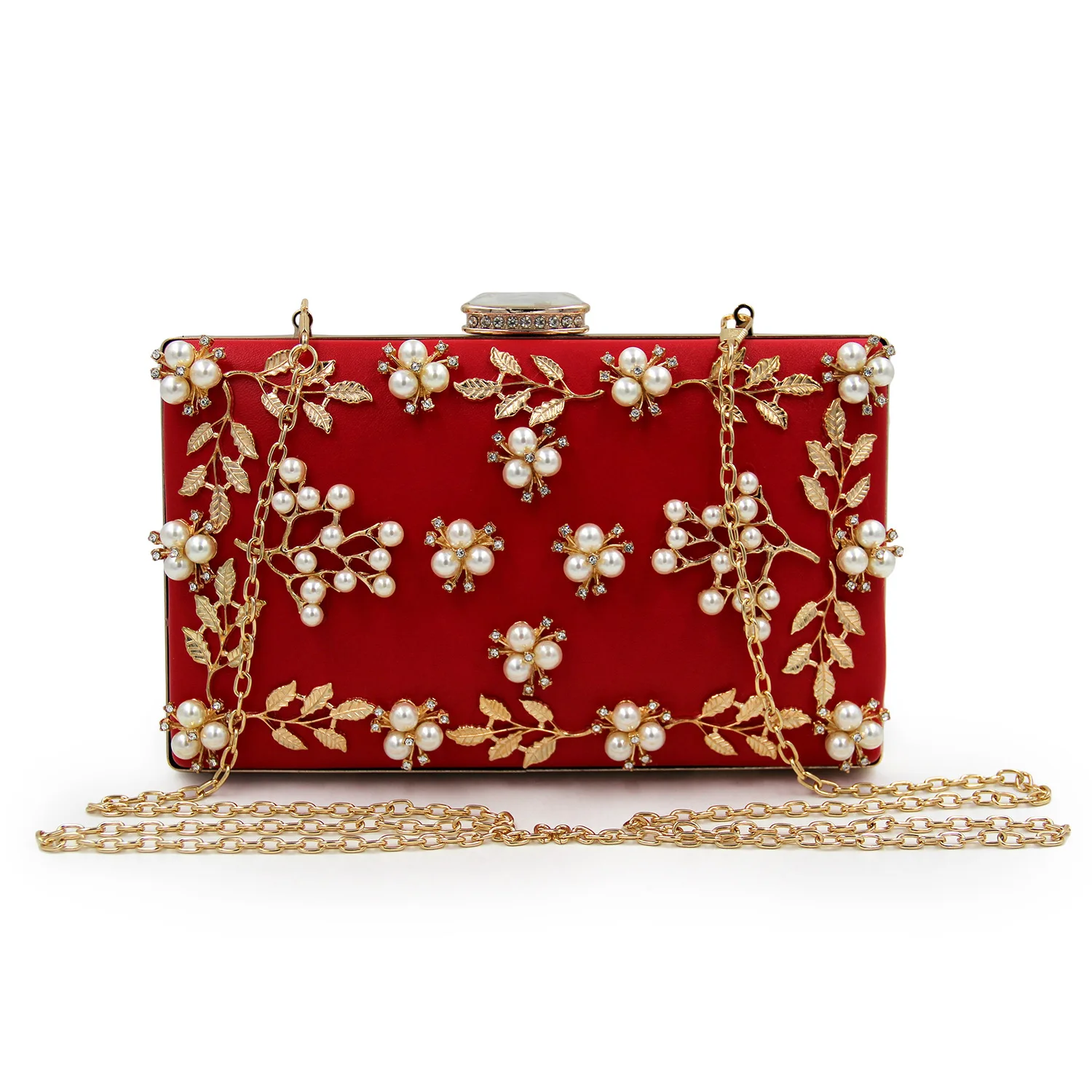 Новинка женский клатч с жемчугом и бриллиантами вечерние сумки вышивка бисером