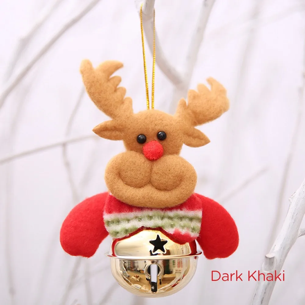 

Lovely Santa Elk Snowman Doll Christmas Bell, Christmas Tree Hanging Pendant, Home Xmas Party Ornament