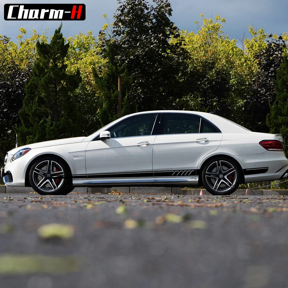 Стильная наклейка с боковыми полосками 507 стильная для Mercedes Benz W212 E 63 Class AMG E300 E350 E500