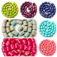 high quality 8x10mm 7 color natural crazy lace agates column shape diy loose beads strand 15 creative jewellery making wj295