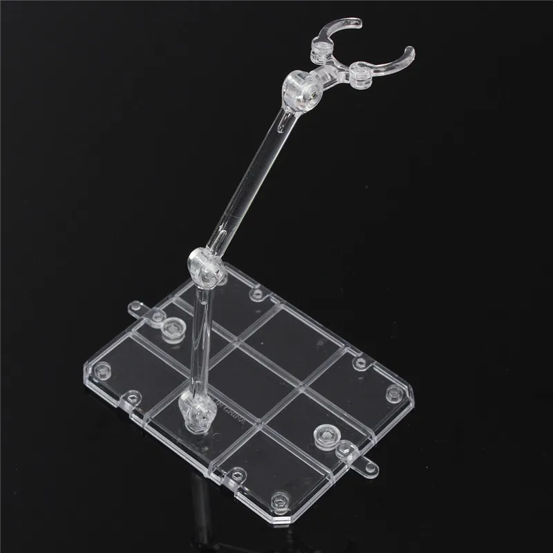 

Kicute Action Base Suitable Display Stand for 1/144 HG/RG Figure+Hook Blue Transparent Movable Bracket Model Lab Clamp