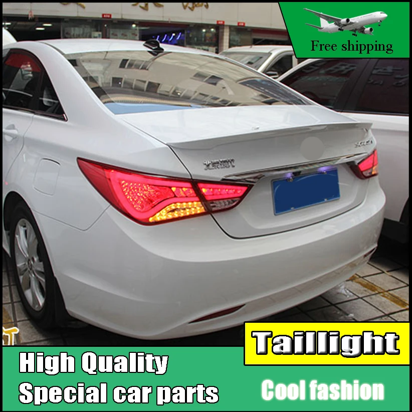 Стайлинга автомобилей хвост лампа для hyundai Sonata 8th светодиодный задние фонари 2011