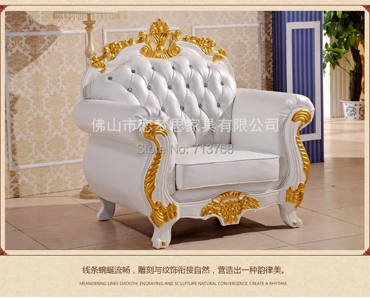 Королевская мебель классический диван из натуральной кожи с 3 2 1 сидением