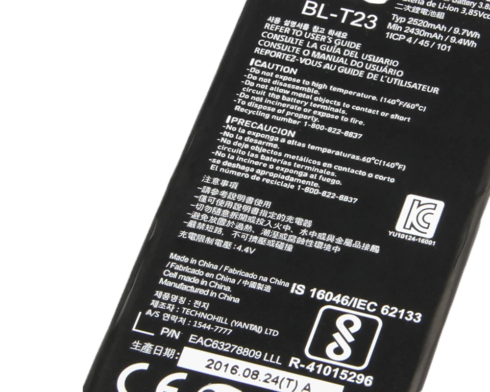 ISUNOO 5 шт./лот фотоаккумулятор для LG X Cam K580 K580Y F690 K580DS Замена