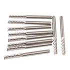 Концевая фреза с зубьями кукурузы, комплект из 10 фрез 3175x16 мм, для ЧПУ фрезерных станков, печатных плат, фрез для печатной платы на HDF, стекловолокно