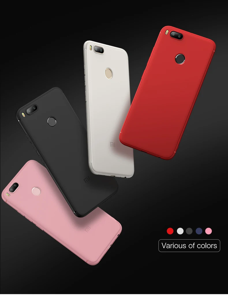 Чехол для Xiaomi Mi A1 A2 Ультратонкий матовый чехол из ТПУ с защитой от отпечатков