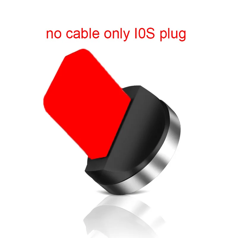 Магнитный usb-кабель GARAS для iPhone/Micro USB и type C 3A, кабель для быстрой зарядки и передачи данных QC3.0 для huawei Xiaomi, магнитный USB C - Цвет: no cable I0S plug