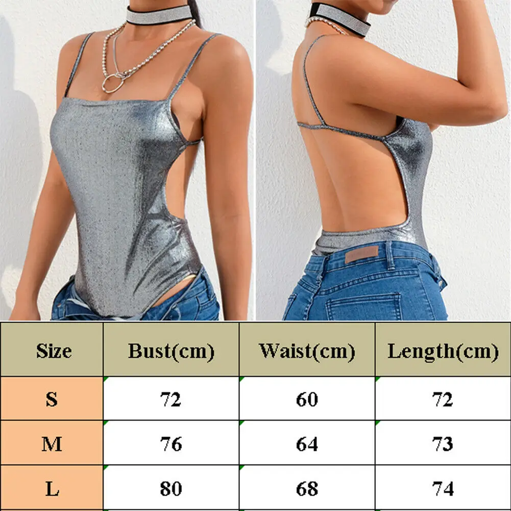 Женский облегающий боди без рукавов с открытой спинкой для лета|Боди| |