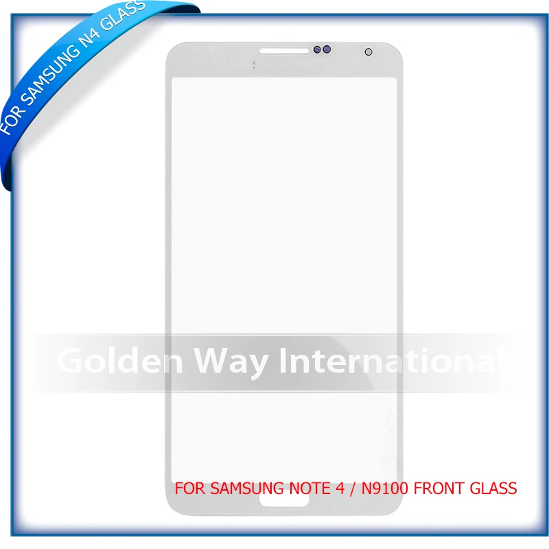 Черный белый цвет для Samsung Galaxy Note4 Note 4 N910 N9100 сенсорный дигитайзер передняя