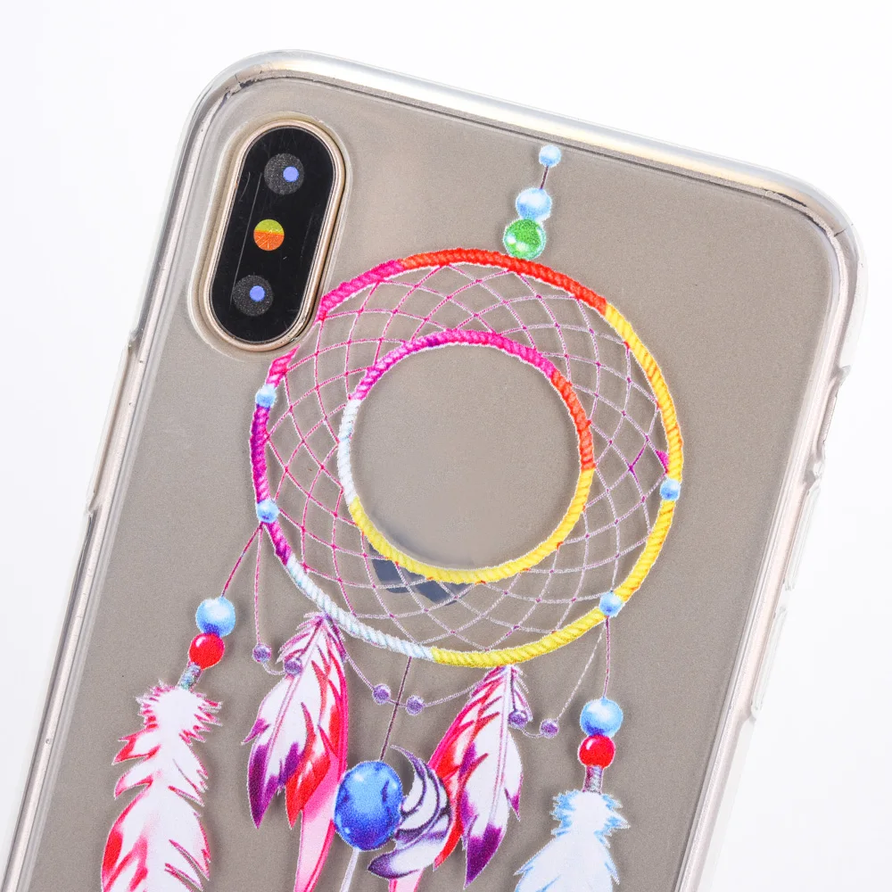 Сказочный цветок кружево Мягкий ТПУ IMD чехол для Iphone X 8 7 Plus 6 S P + бабочка