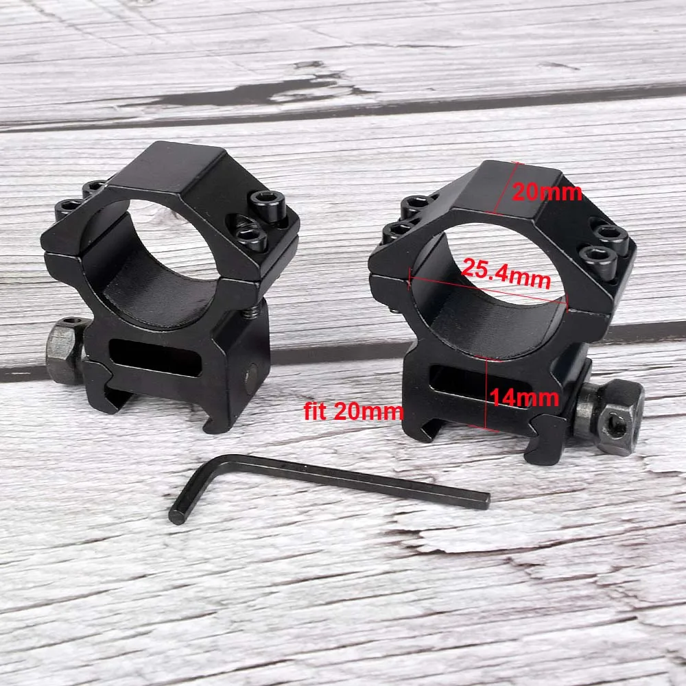 2 шт. 30 мм/25 мм Riflescope крепление кольцо 11 20 мм ласточкин хвост Пикатинни адаптер Высокий/низкий профиль винтовка Вивер прицел охота крепление
