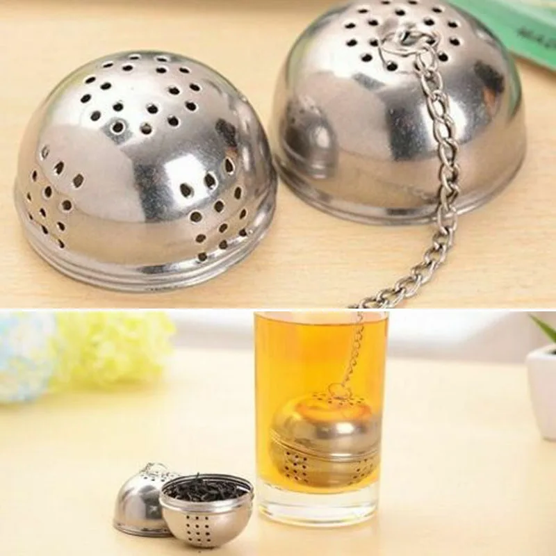 Tea Infuser Ball Mesh Loose Leaf Herb Strainer Stainless Steel Secure Locking Silver Filter | Дом и сад