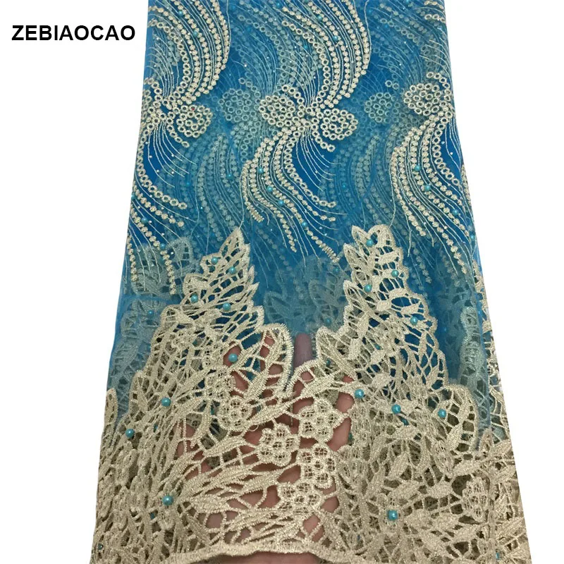 ZEBIAOCAO 2020 Новое поступление африканская французская кружевная ткань