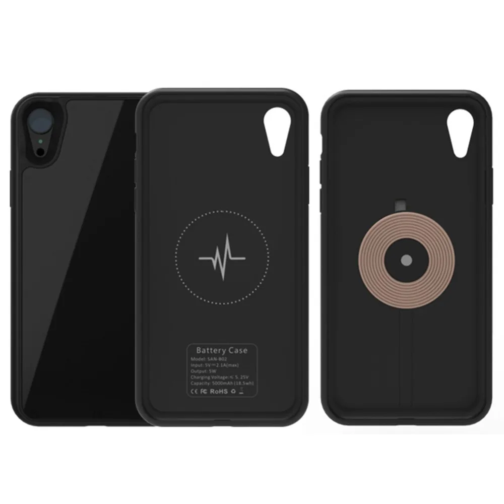 NTSPACE power Bank для iPhone X XS аккумулятор max зарядное устройство чехол смарт Беспроводное зарядное устройство чехол для iPhone XR XS power Case