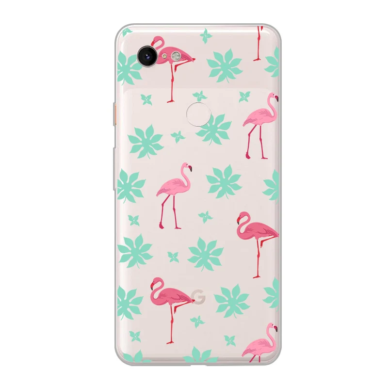 ciciber New Fashion Phone Cases For Google Pixel 3 2 XL Case Soft TPU Back Cover for 3XL 2XL Flamingo Pineapple Funda |