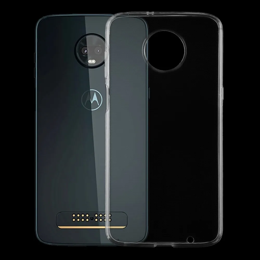 For Motorola Moto Z3 Play Phone Transparent TPU Case for 6.0inch Smartphone Protective Back Cover |