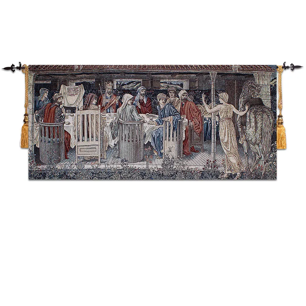 Грааль высокое Качественный хлопок Бельгии Книги по искусству стены Гобелены