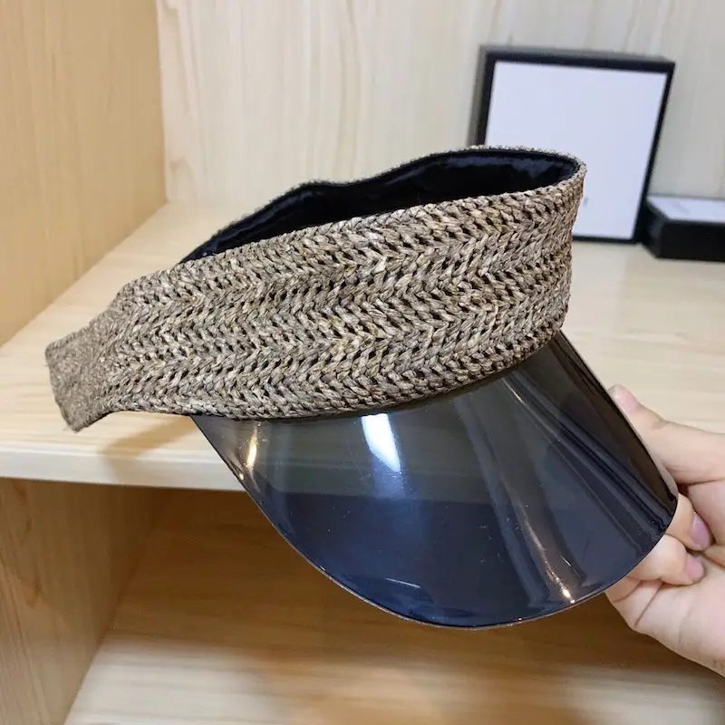 Новая ПВХ сплайсинга пустая Модная женская кепка для прогулок и езды тени вместе