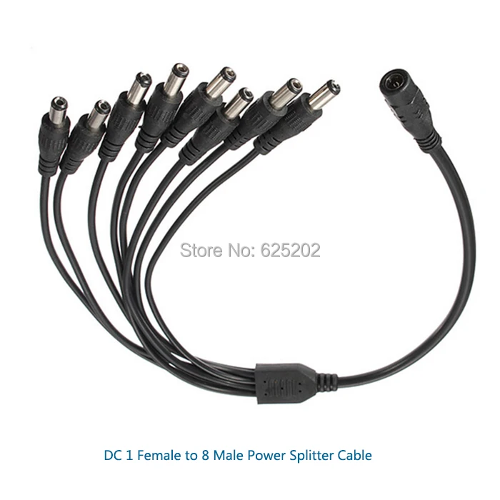 Высококачественный 8 канальный силовой кабель сплиттер для системы безопасности