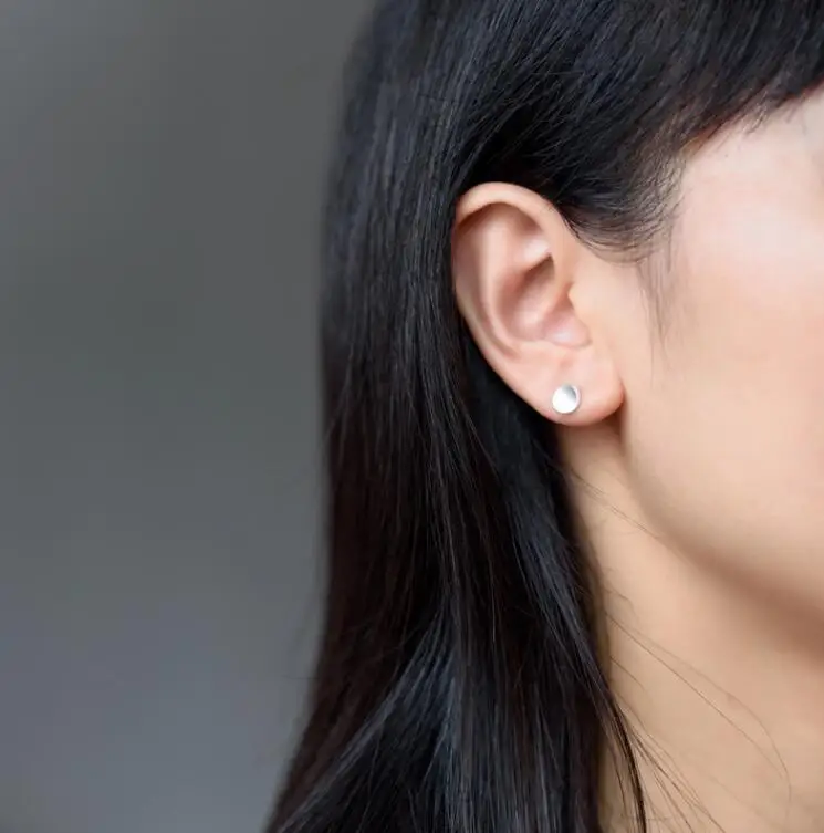 yiustar 2017 New Fashion Earrings Matte Round Geometric Stud for Women Small Triangle Female Jewelry brinco | Украшения и