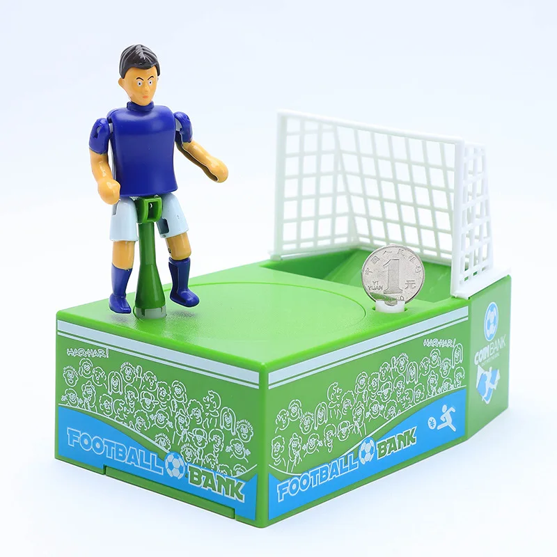 Creative Football Field Piggy Bank Soccer Shot Coin Holder Saving Money Jar Box 2019 Funny Gift Kids child For Friends Toys | Дом и сад
