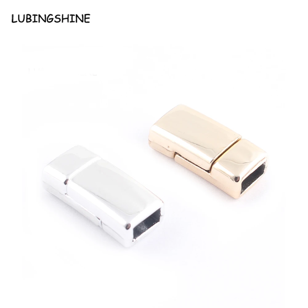 LUBINGSHINE 17*7 мм кожаный браслет нового дизайна соединение золотого и серебряного