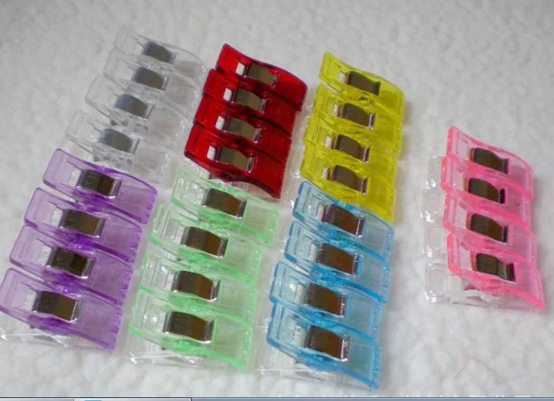 10 pcs/lot Plastic Clip Fabric Clover Mar Hemming Sewing Tools Tape Bias Maker DIY Job Foot Case Supplies Accessories | Дом и сад