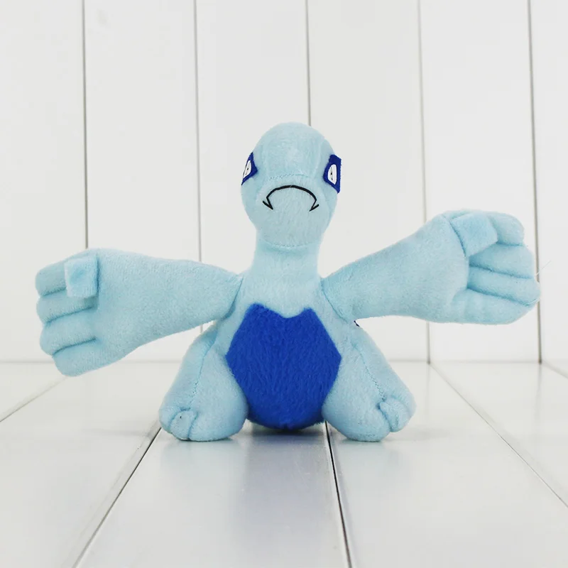 15cm Lugia Аниме милый плюшевый драгонайт игрушка белки Bulbasaur чармандер Чаризард Lugia Mudkip Licario Lapras Totodile кукла - Цвет: 15cm Lugia