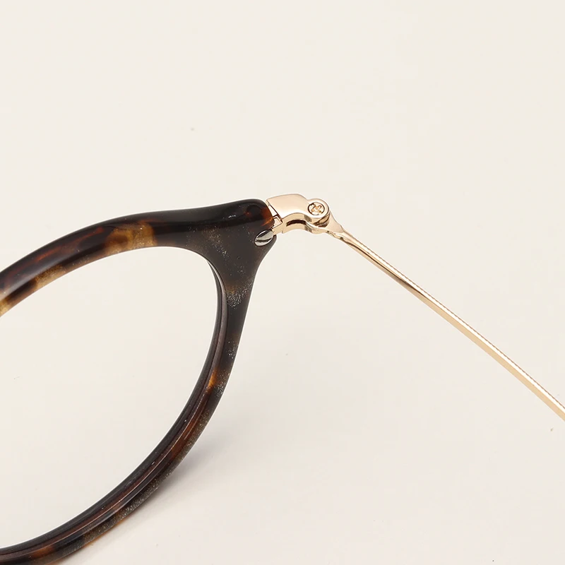 Ацетатные женские круглые очки класса Nerd Модные негабаритные прозрачные