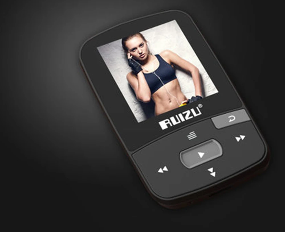Новое поступление, Спортивный MP3 плеер RUIZU X50 с Bluetooth, 8 ГБ, мини-клип с поддержкой экрана, FM, запись, электронная книга, часы, шагомер