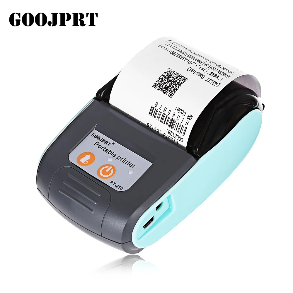 GOOJPRT PT-210 58 мм Bluetooth Термальность принтер Портативный Беспроводной квитанция