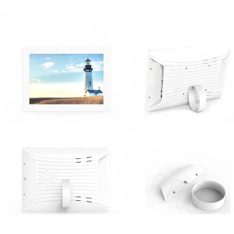 10 1 дюймовая цифровая фоторамка 1024x600 Светодиодная фотография плеер с