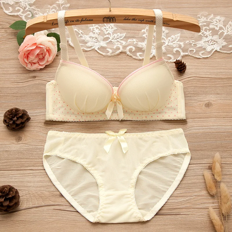 Тренировочный бюстгальтер для девочек мягкое нижнее белье подростков комплект с