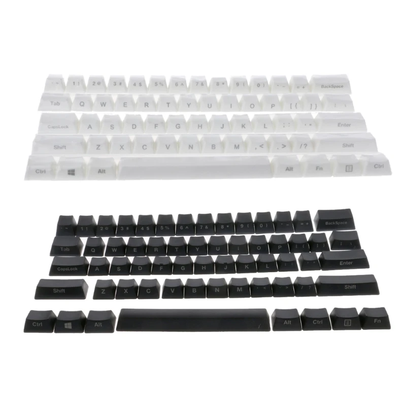 Боковые печатные 60 OEM профиль толстые клавишные колпачки pbt для клавиатуры GH60 покер 61