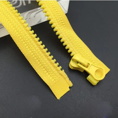 yellow 3 шт. 60 см высококачественные пластиковые застежки-молнии Open-End спортивная одежда сумки, швейные принадлежности цветные детские молнии P056 - Цвет: yellow