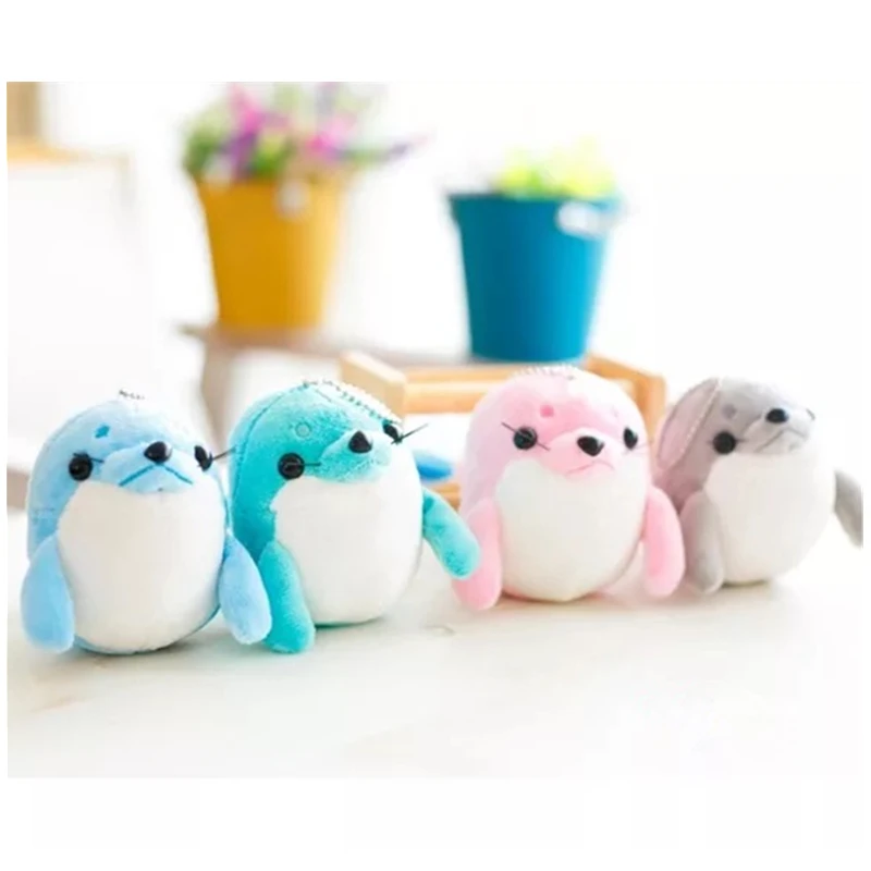 1pcs Cute Keychain Plush Sea Lion Anime Car Key Keychains Keyring Holder Pendant for Bag Gifts Women Girl | Украшения и