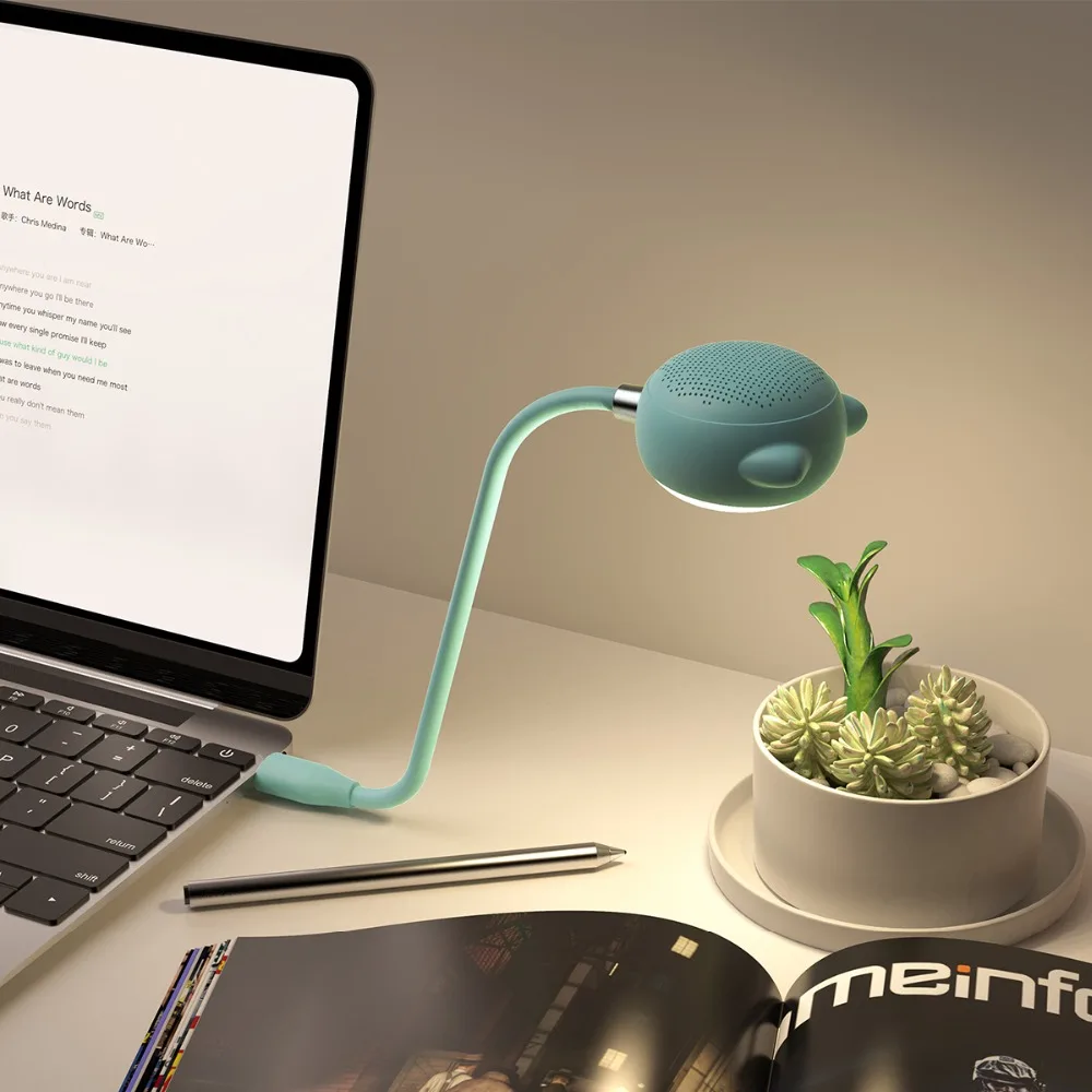L3 милый Bluetooth динамик 2 в 1 лампа USB питание настольные лампы сенсорный